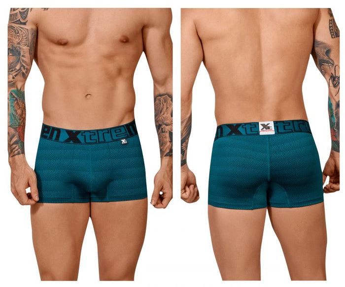 clever moda Xtremen 51449C Geometric Jacquard Trunk Color Petrol
