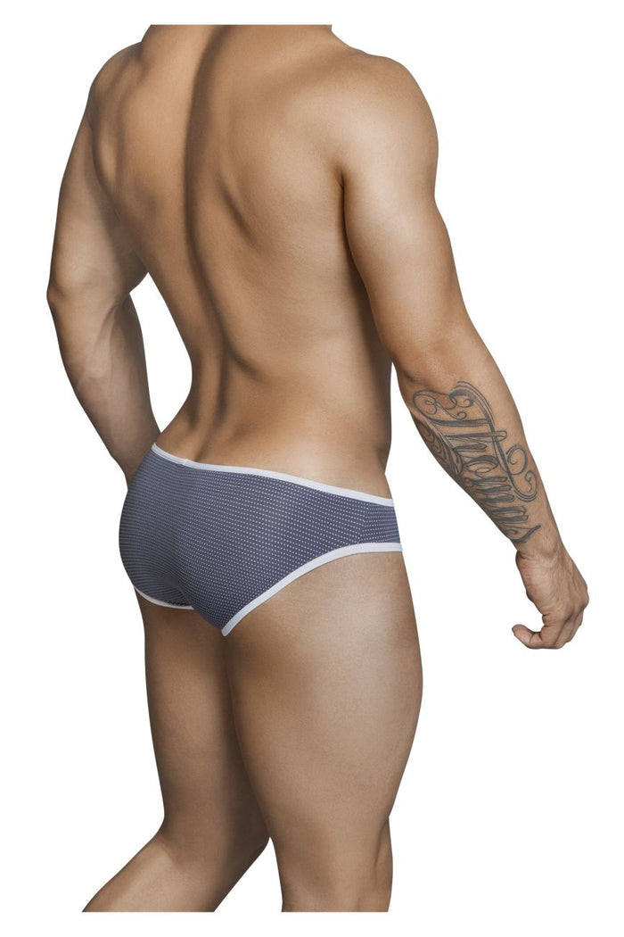 Clever Moda Xtremen 91021X Microfiber Briefs Color Gray