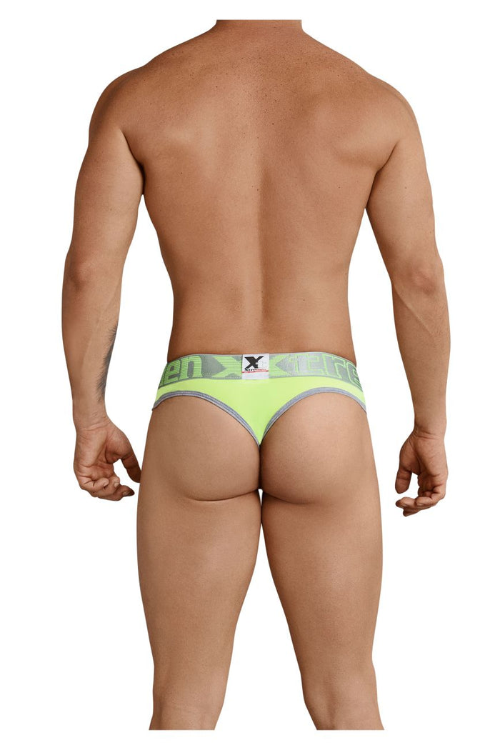 Clever Moda Xtremen 91031X-3 3PK Thongs Color Green-White-Fuchsia