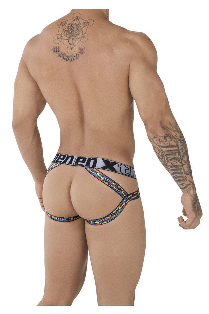 Clever Moda Xtremen 91084 Microfiber Pride Jockstrap Color Red
