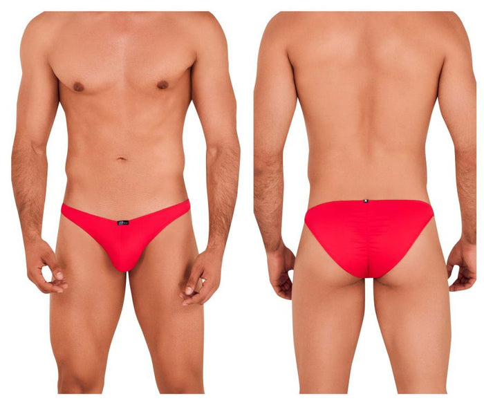 clever moda Xtremen 91093X Microfiber Bikini Color Red