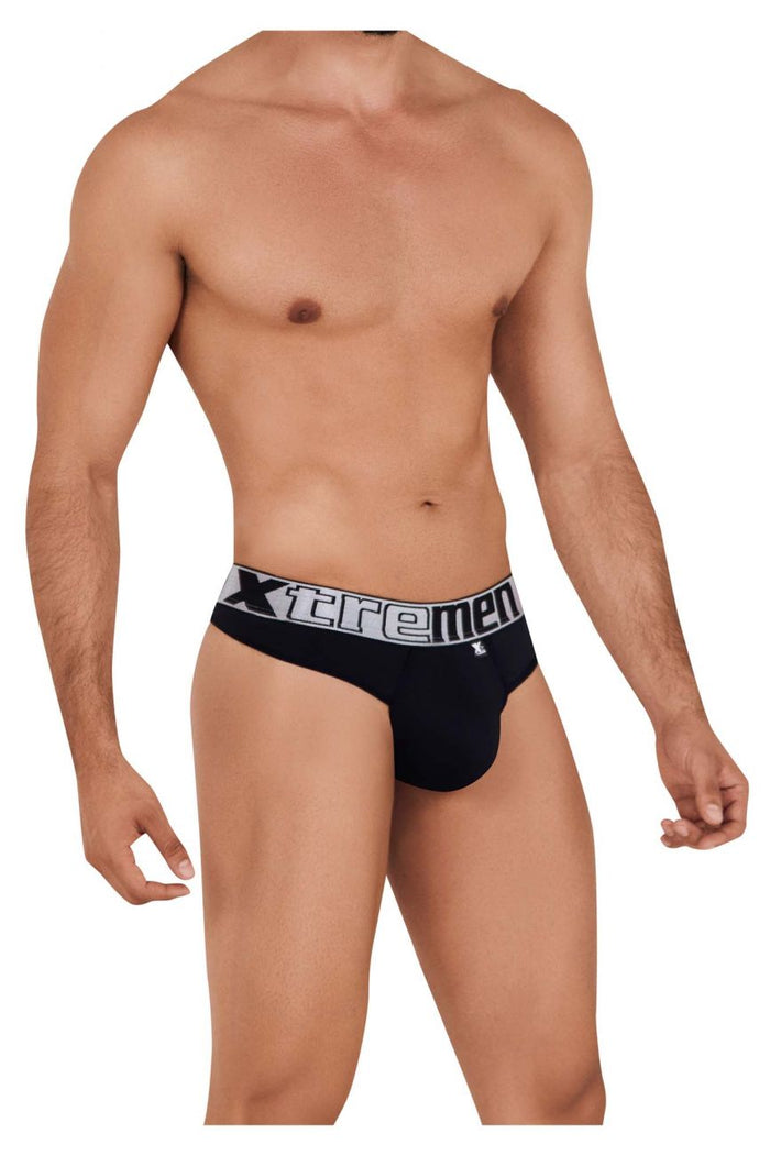 Clever Moda Xtremen 91094 Microfiber Thongs Color Black
