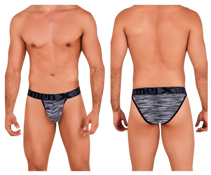 clever moda Xtremen 91098X Microfiber Mesh Bikini Color Black