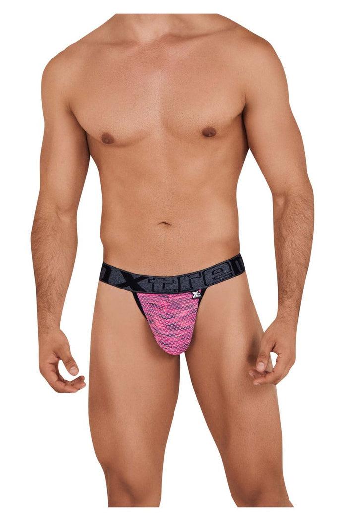 Clever Moda Xtremen 91098X Microfiber Mesh Bikini Color Pink