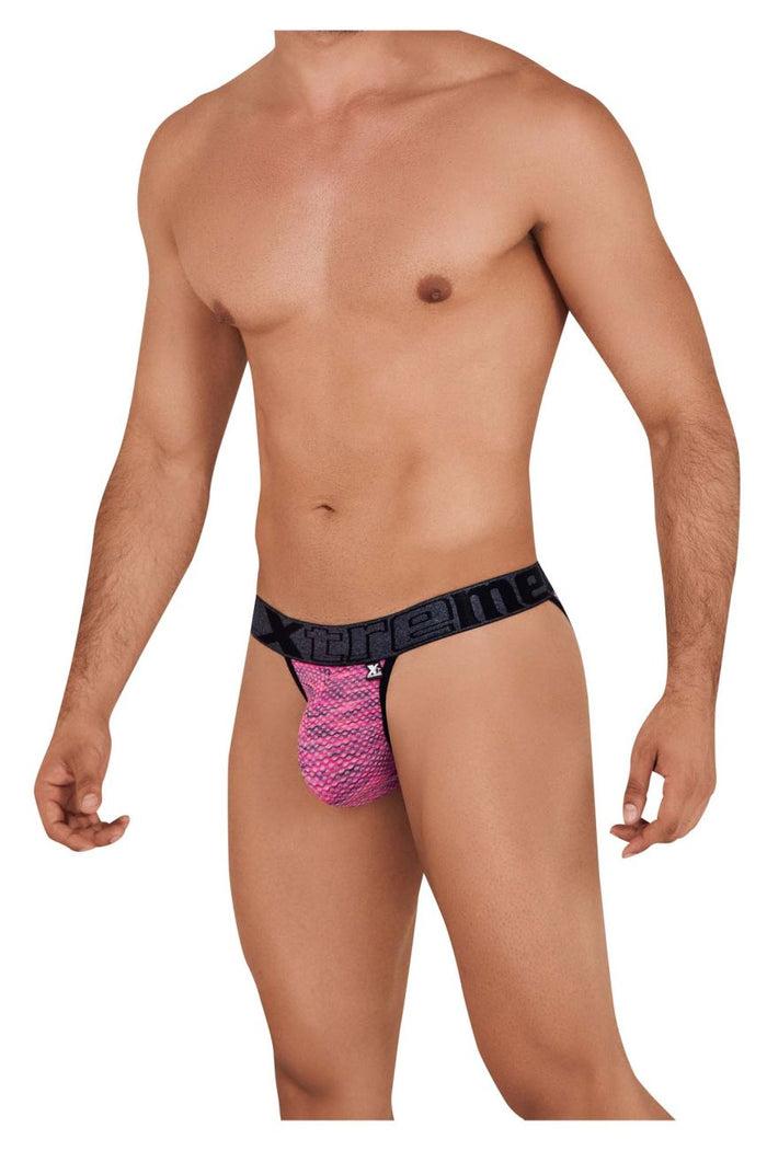 Clever Moda Xtremen 91098X Microfiber Mesh Bikini Color Pink
