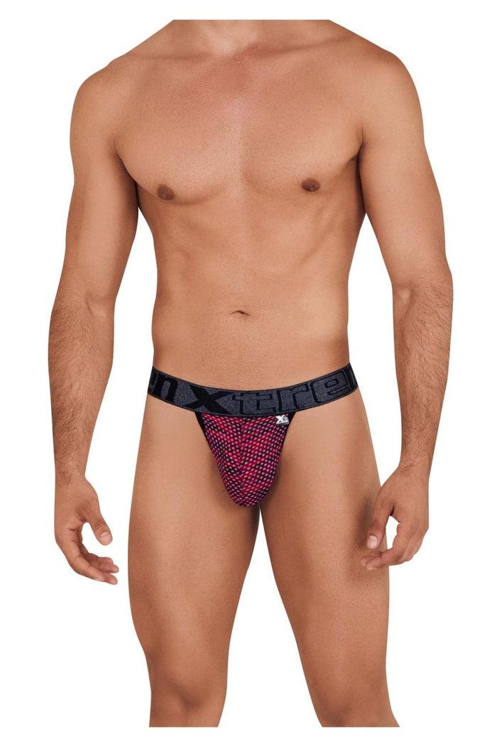 Clever Moda Xtremen 91098X Microfiber Mesh Bikini Color Red