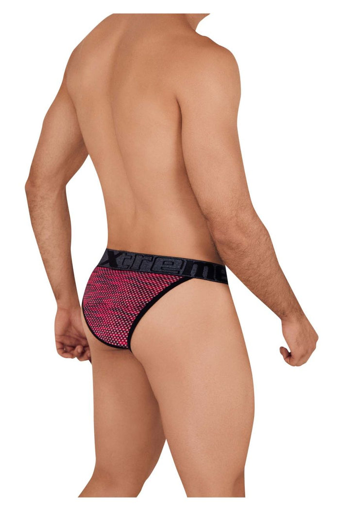 Clever Moda Xtremen 91098X Microfiber Mesh Bikini Color Red