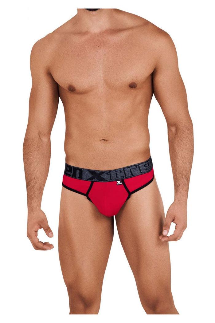 Clever Moda Xtremen 91101 Microfiber Thongs Color Red