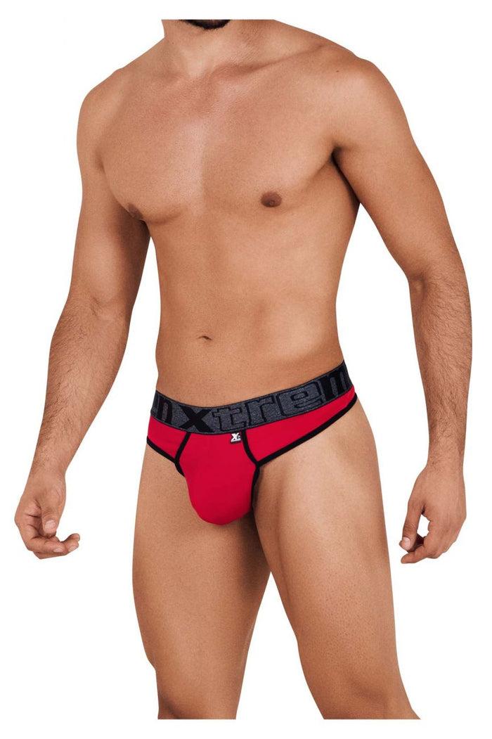 Clever Moda Xtremen 91101 Microfiber Thongs Color Red