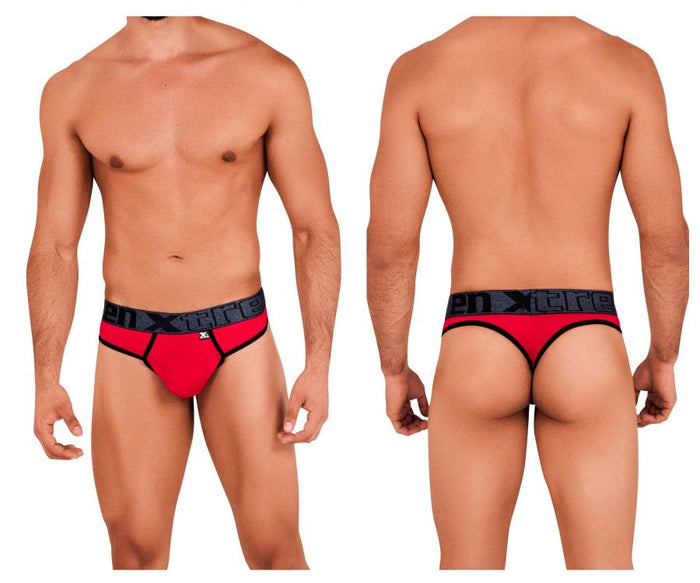 clever moda Xtremen 91101 Microfiber Thongs Color Red