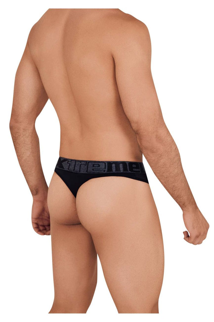 Clever Moda Xtremen 91101X Microfiber Thongs Color Black