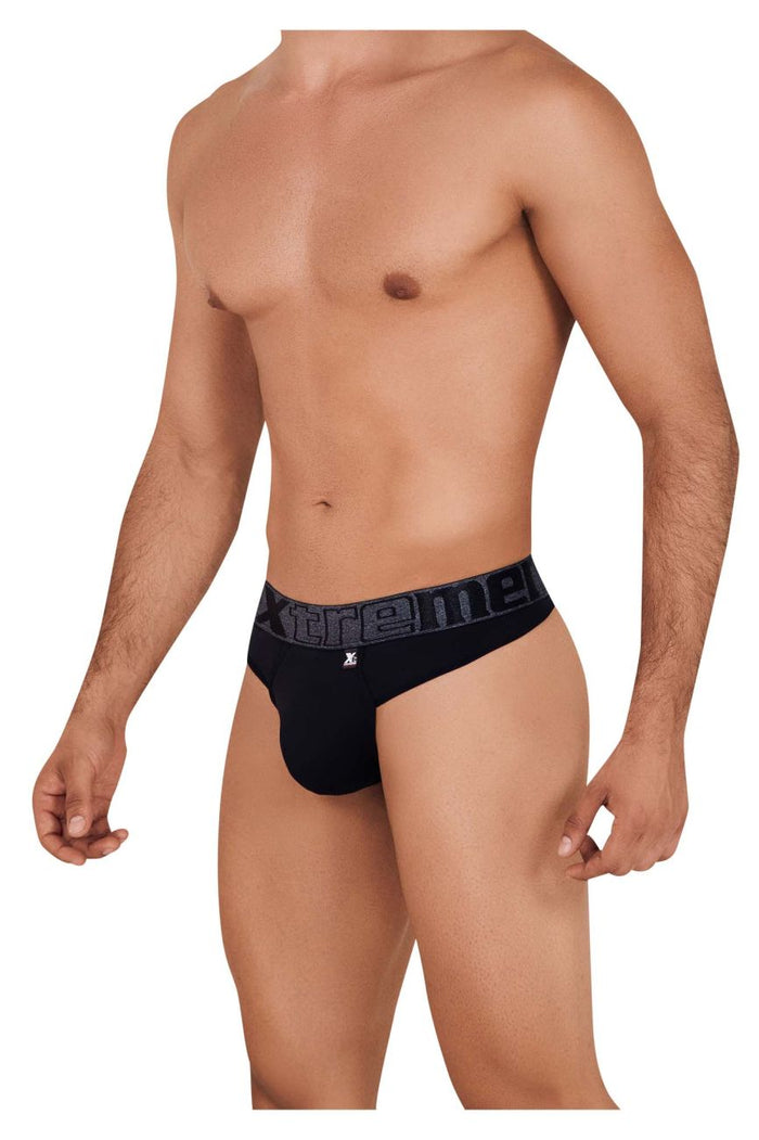 Clever Moda Xtremen 91101X Microfiber Thongs Color Black
