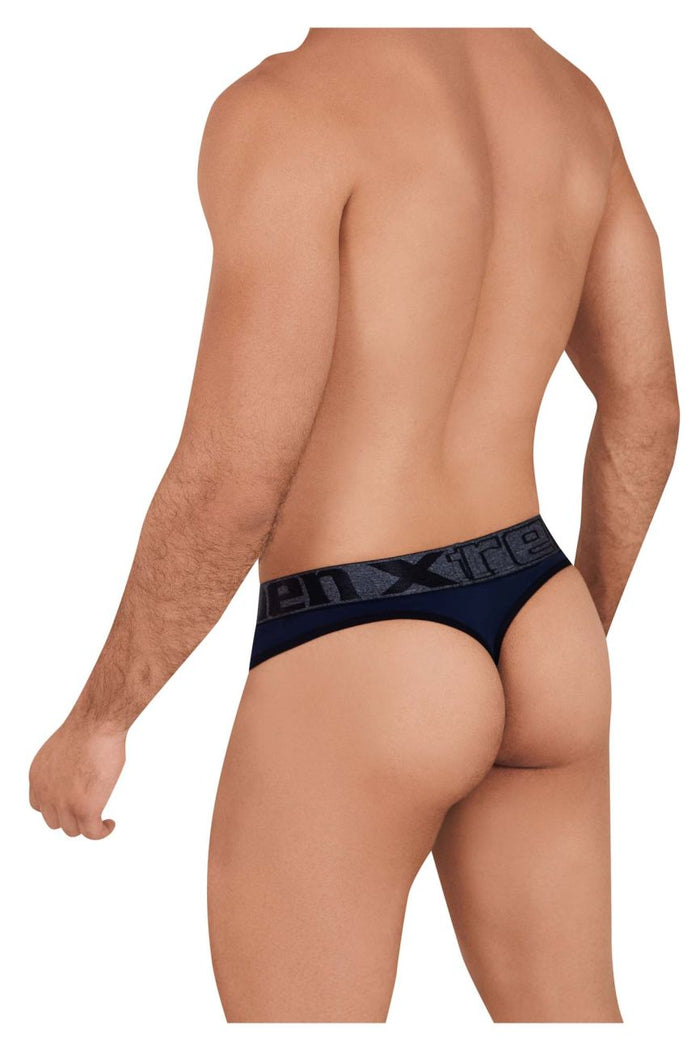 Clever Moda Xtremen 91101X Microfiber Thongs Color Dark Blue