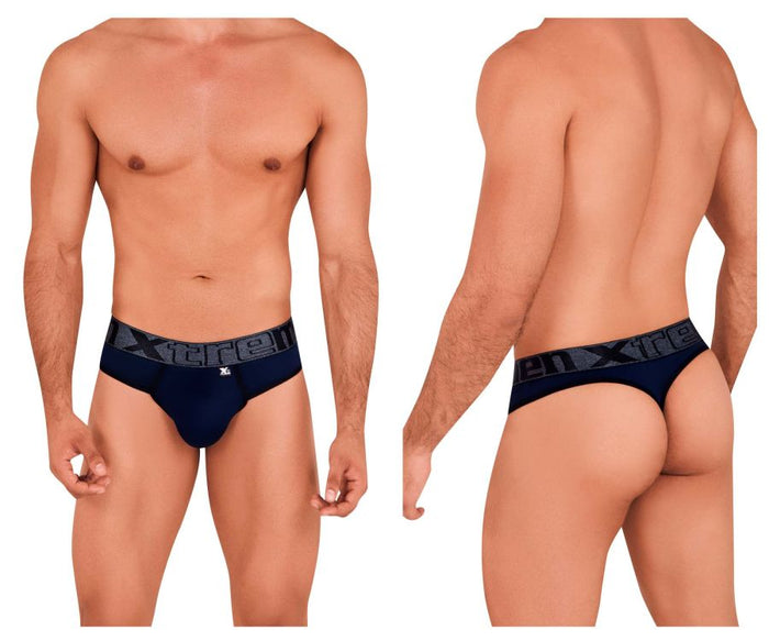 clever moda Xtremen 91101X Microfiber Thongs Color Dark Blue