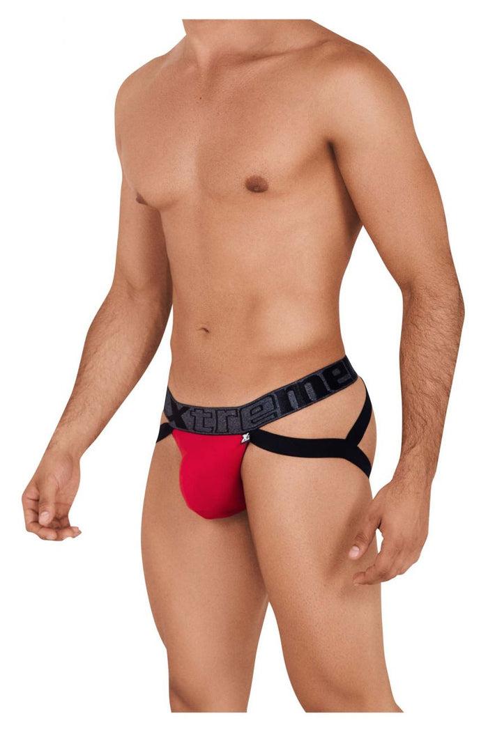Clever Moda Xtremen 91102 Microfiber Jockstrap Color Red