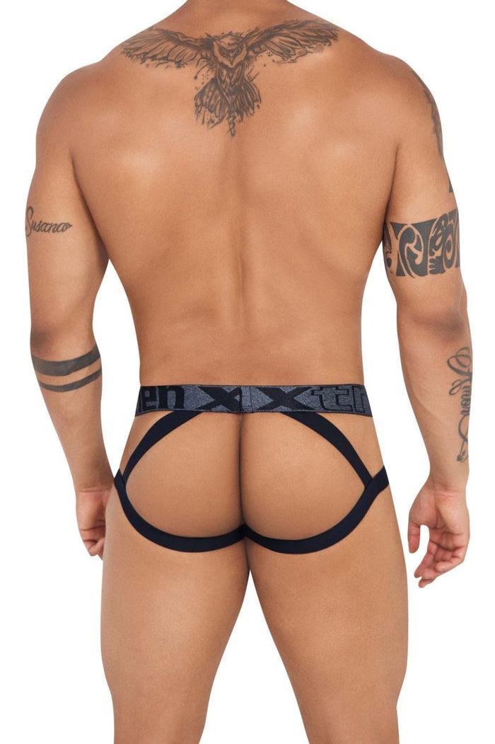 Clever Moda Xtremen 91128 Snake Print Jockstrap Color Black