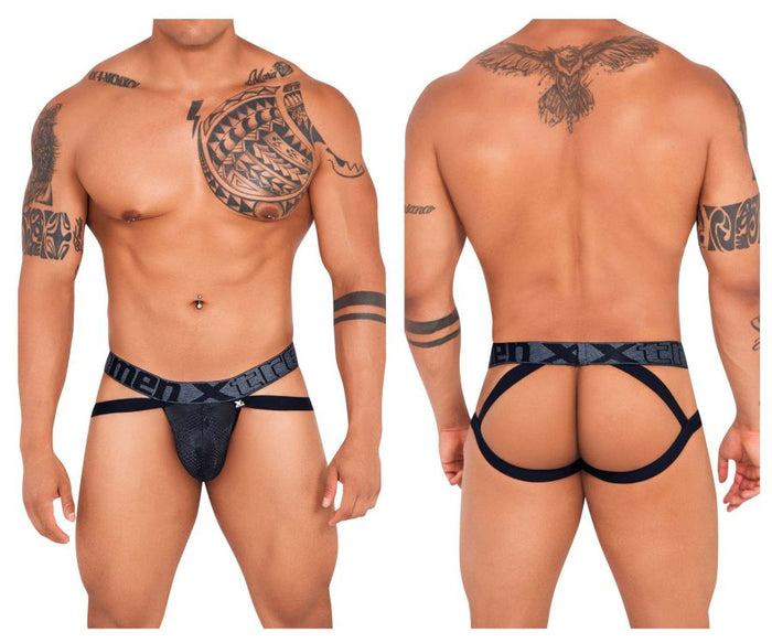 clever moda Xtremen 91128 Snake print Jockstrap Color Black