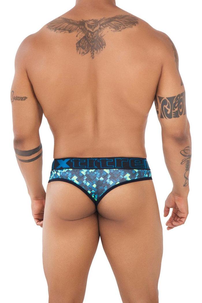 Clever Moda Xtremen 91131 Printed Thongs Color Green