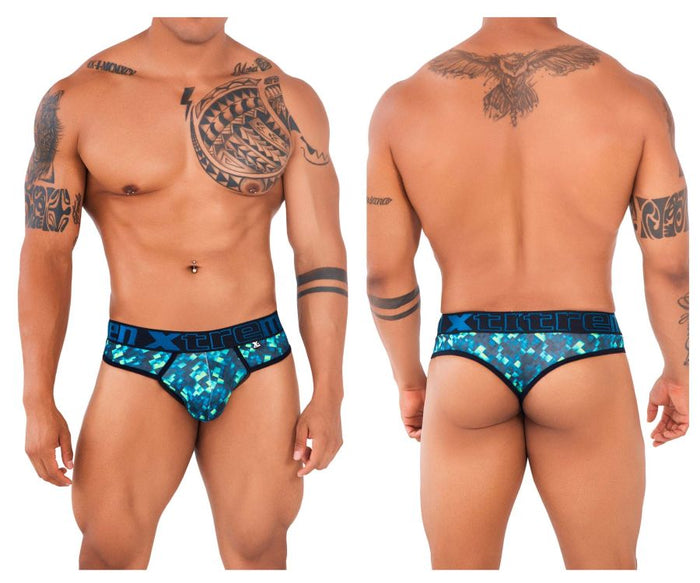 clever moda Xtremen 91131 Printed Thongs Color Green