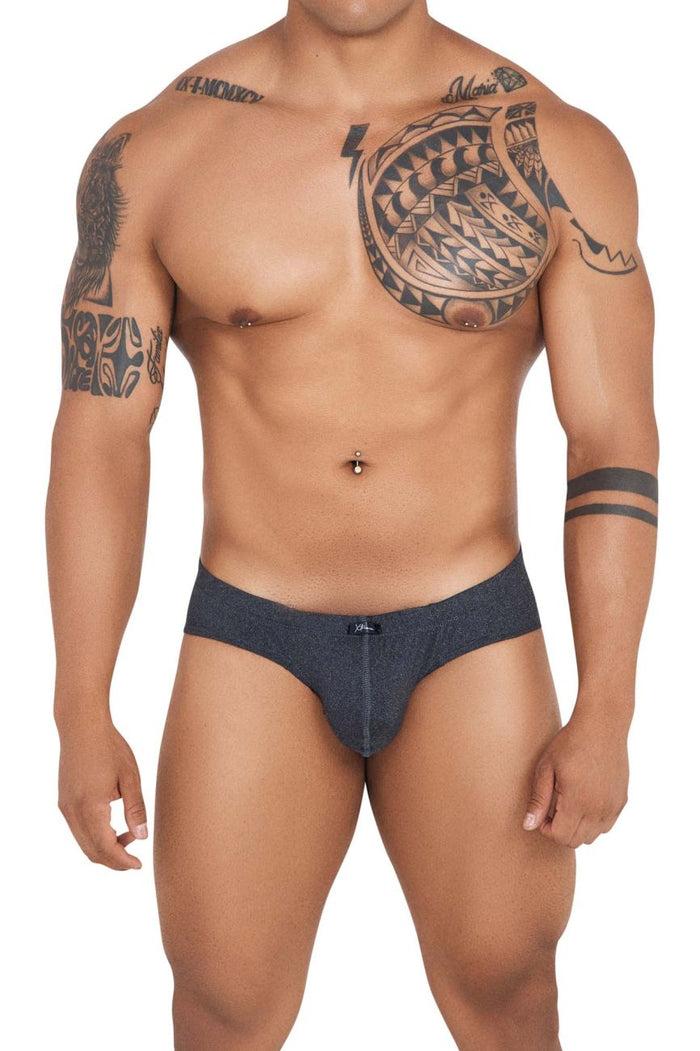 Clever Moda Xtremen 91142 Ultra-soft Briefs Color Gray Cross