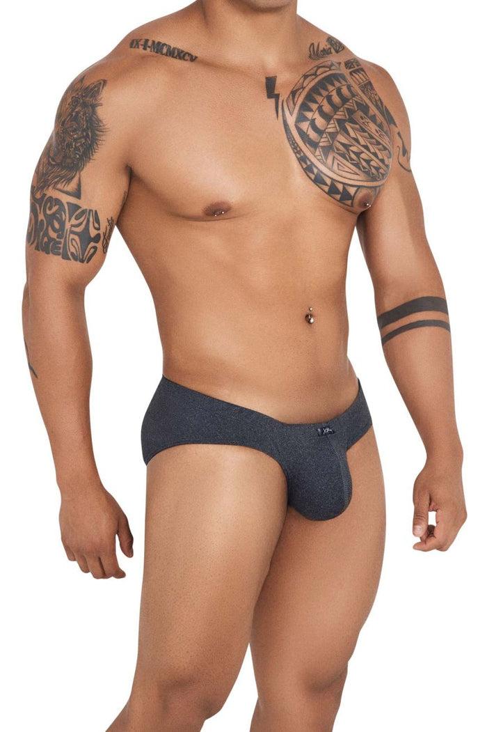 Clever Moda Xtremen 91142 Ultra-soft Briefs Color Gray Cross
