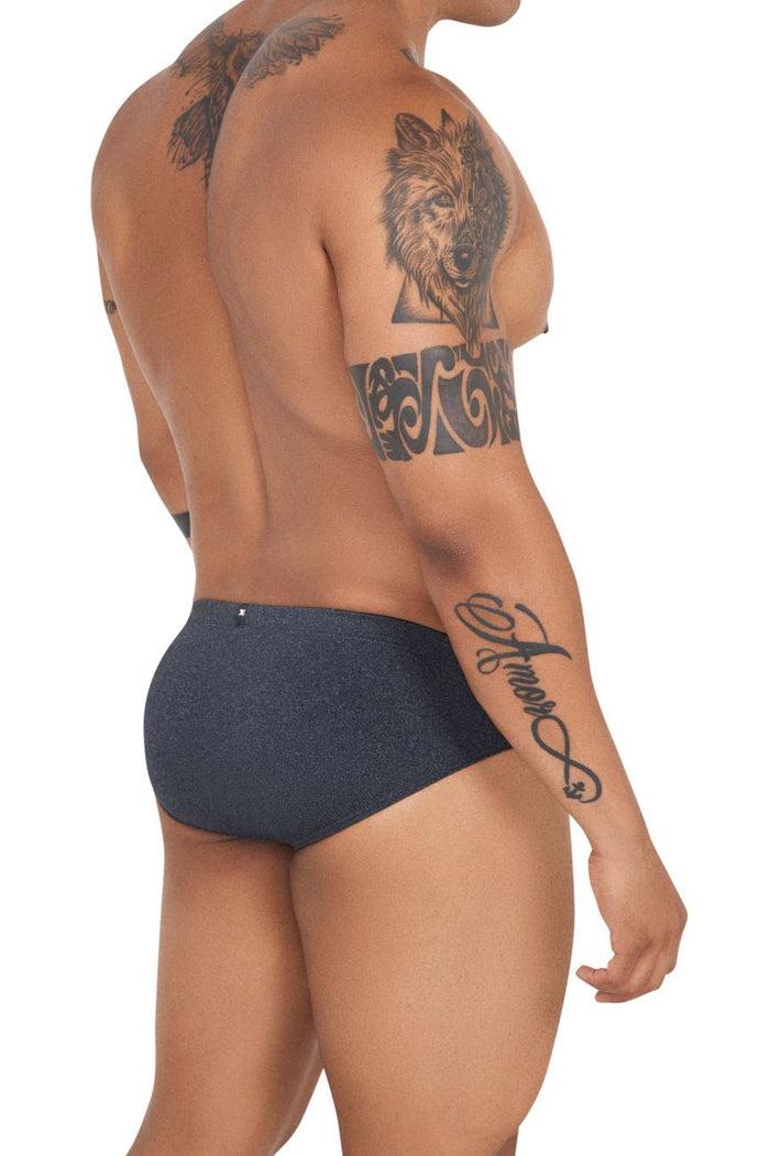 Clever Moda Xtremen 91142 Ultra-soft Briefs Color Gray Cross