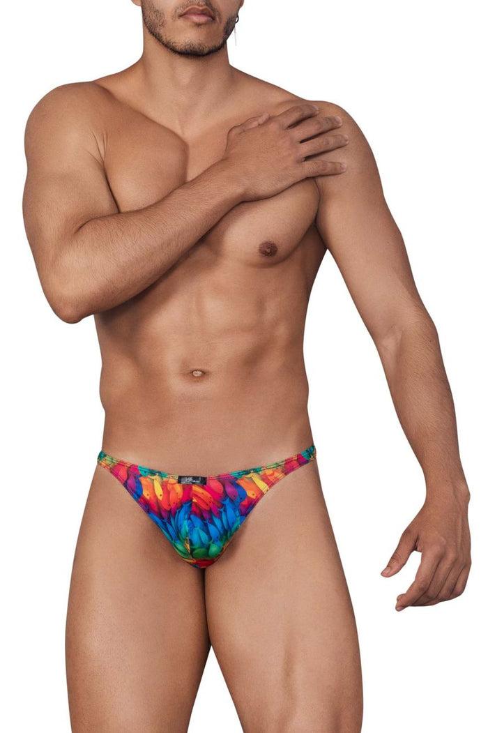 Clever Moda Xtremen 91146 Printed Microfiber Thongs Color Rainbow Prism