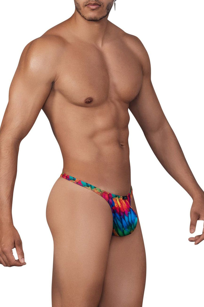 Clever Moda Xtremen 91146 Printed Microfiber Thongs Color Rainbow Prism