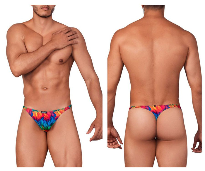 clever moda Xtremen 91146 Printed Microfiber Thongs Color Rainbow Prism