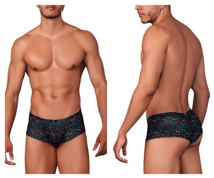 clever moda Xtremen 91147 Printed Microfiber Trunks Color Smiley Face