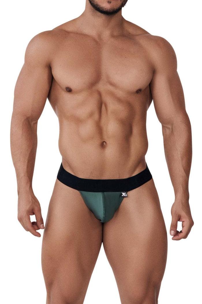 Clever Moda Xtremen 91152 Destellante Thongs Color Green