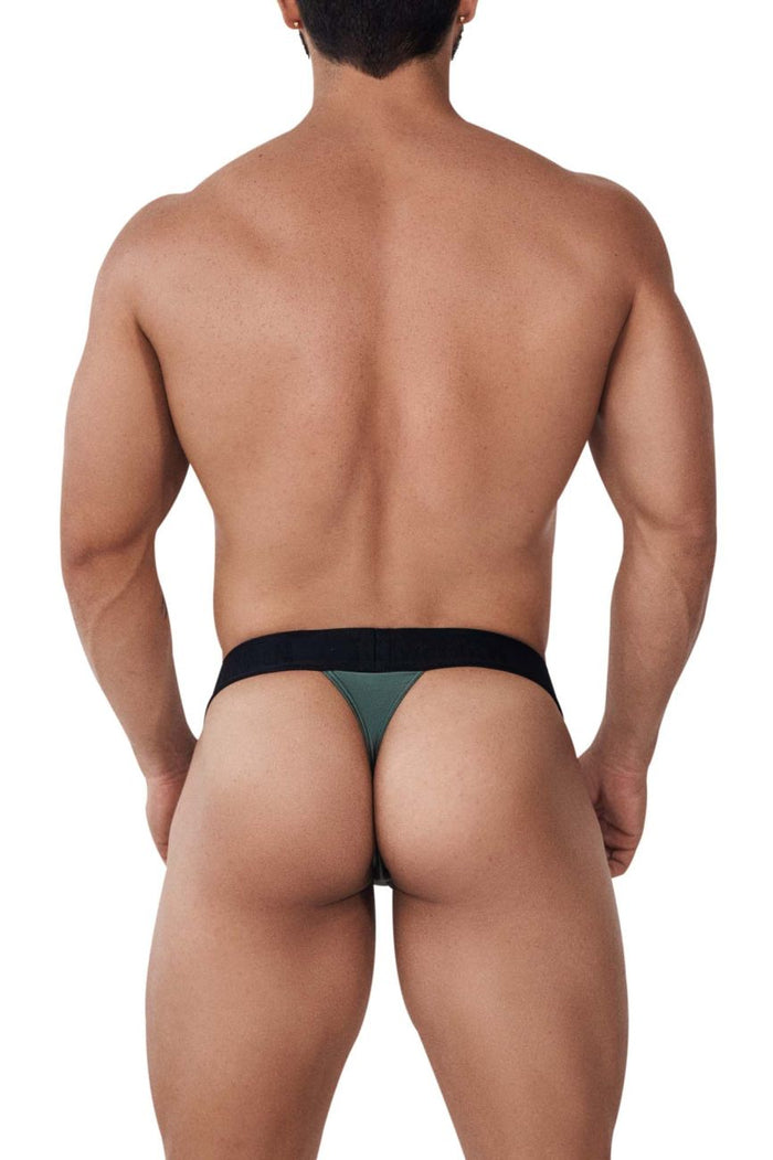 Clever Moda Xtremen 91152 Destellante Thongs Color Green