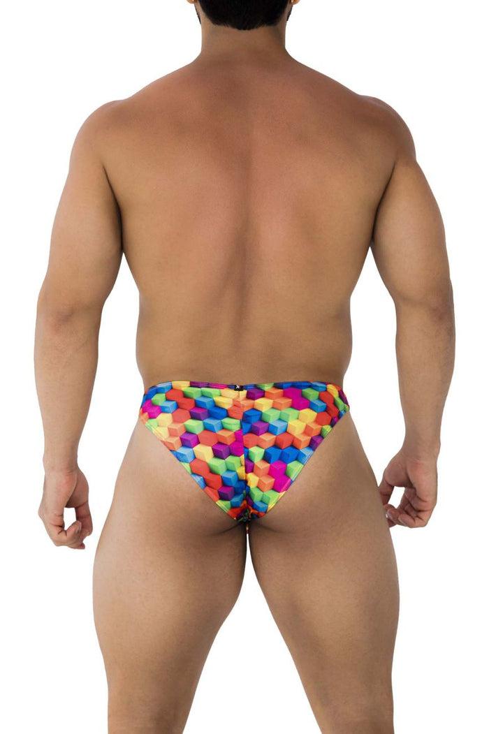 Clever Moda Xtremen 91172 Printed Bikini Color Cubes