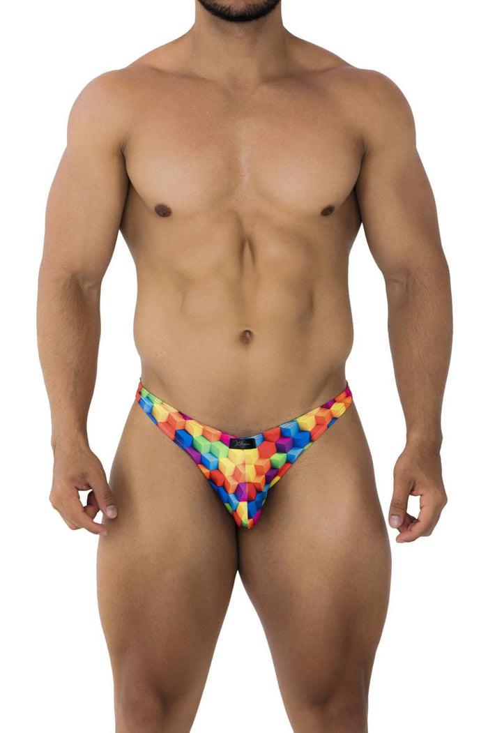 Clever Moda Xtremen 91172 Printed Bikini Color Cubes