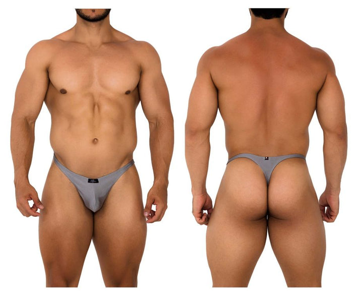 clever moda Xtremen 91178 Microfiber Thongs Color Silver