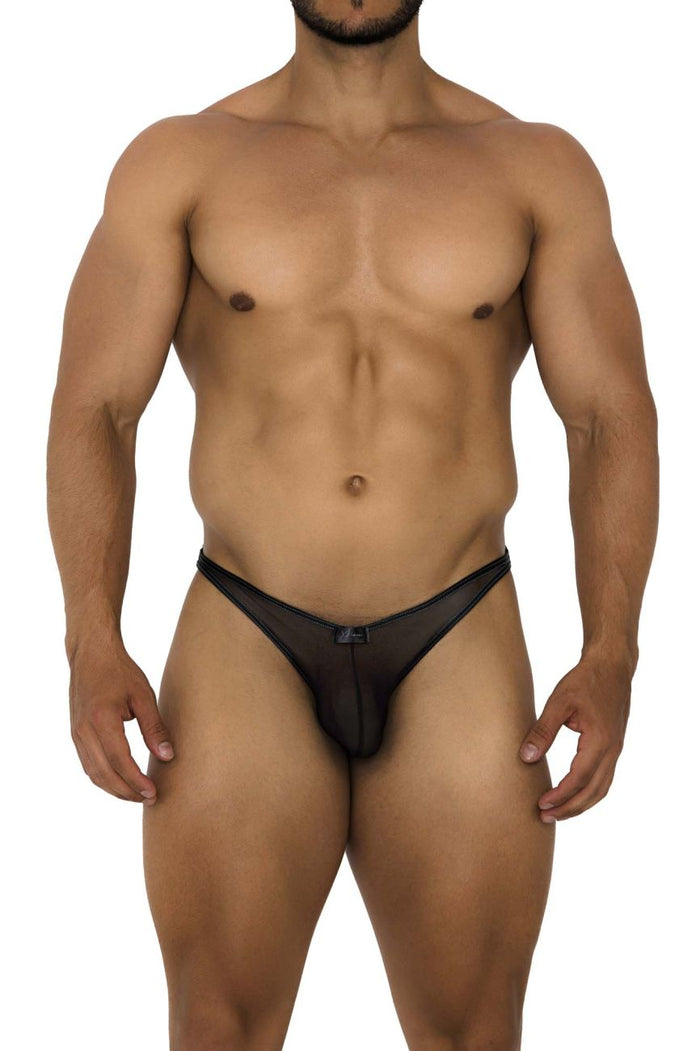 Clever Moda Xtremen 91187 Tulle Mesh Bikini Color Black