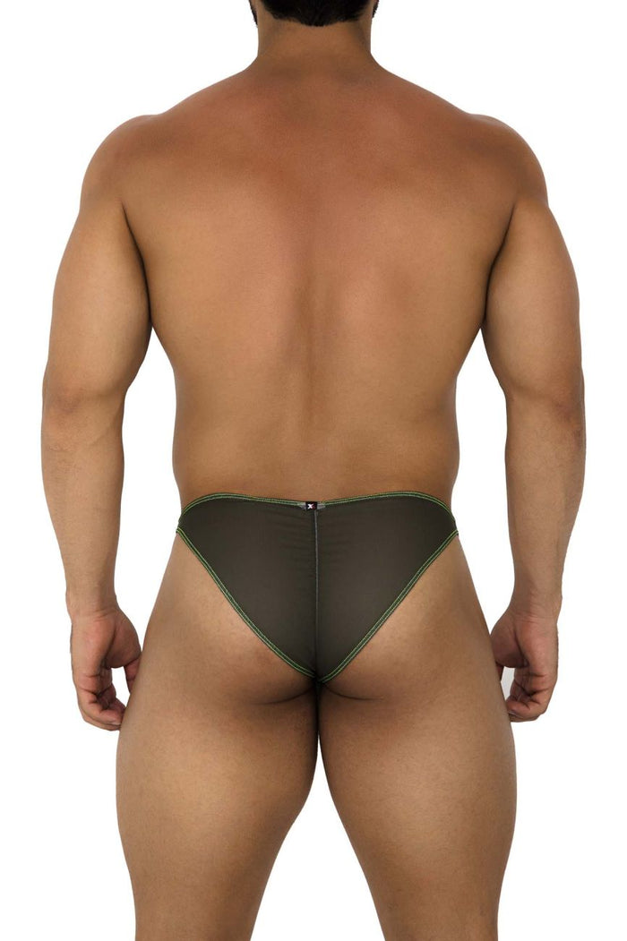 Clever Moda Xtremen 91187 Tulle Mesh Bikini Color Green