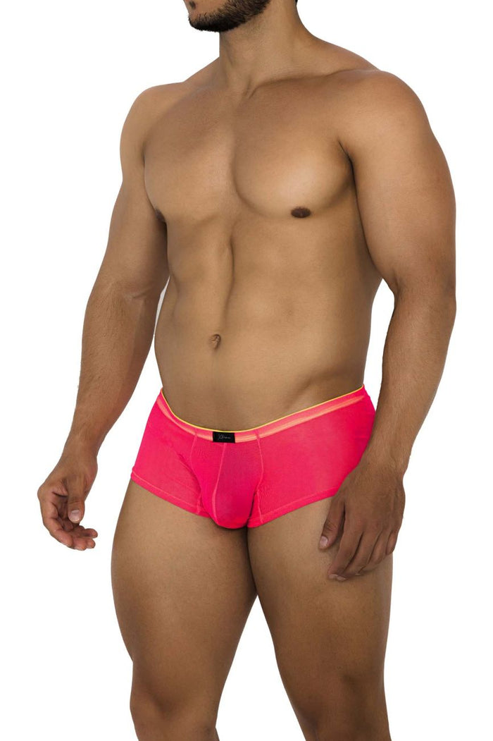 Clever Moda Xtremen 91188 Tulle Mesh Trunks Color Pink