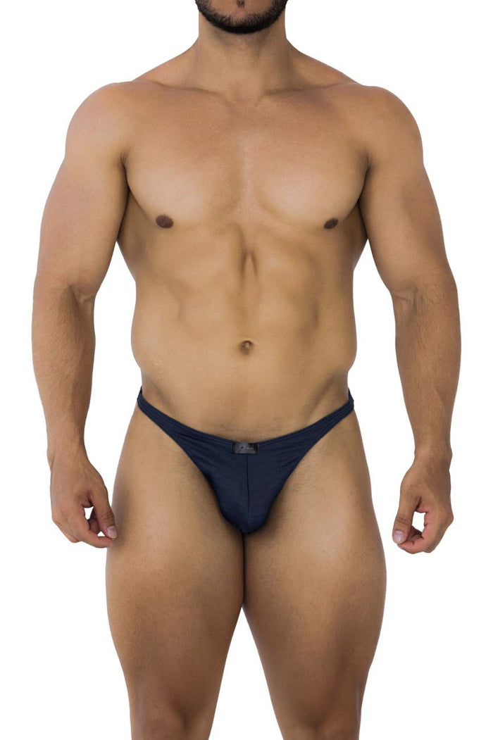 Clever Moda Xtremen 91201 Jacquard Bikini Color Dark Blue