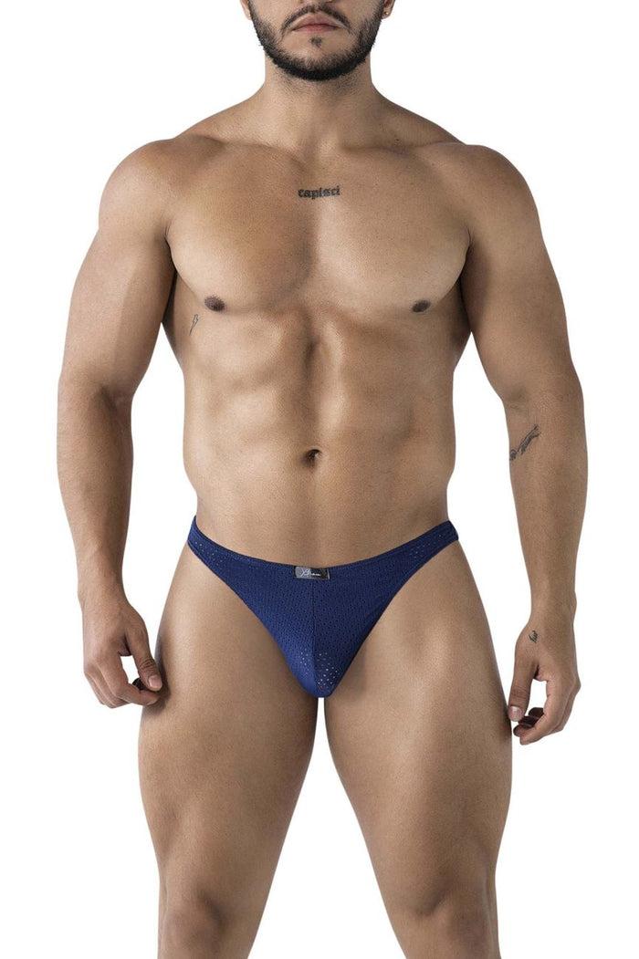 Clever Moda Xtremen 91214B Microfiber Thongs Color Dark Blue