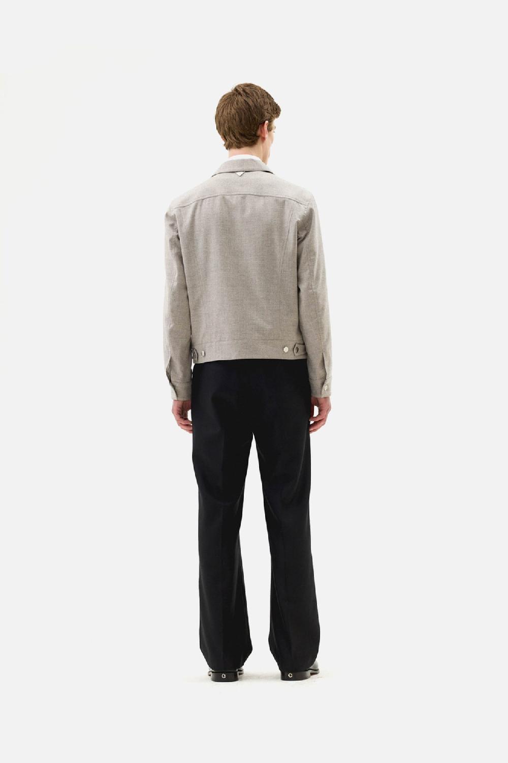 Clothsurgeon Black Wool London Double Pleated Trouser