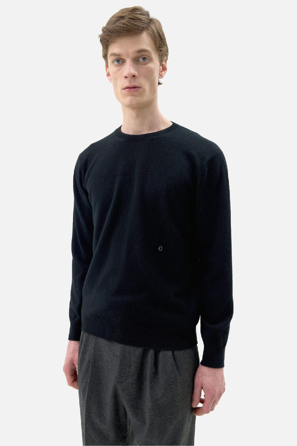 clothsurgeon Black Cashmere Crewneck Knit