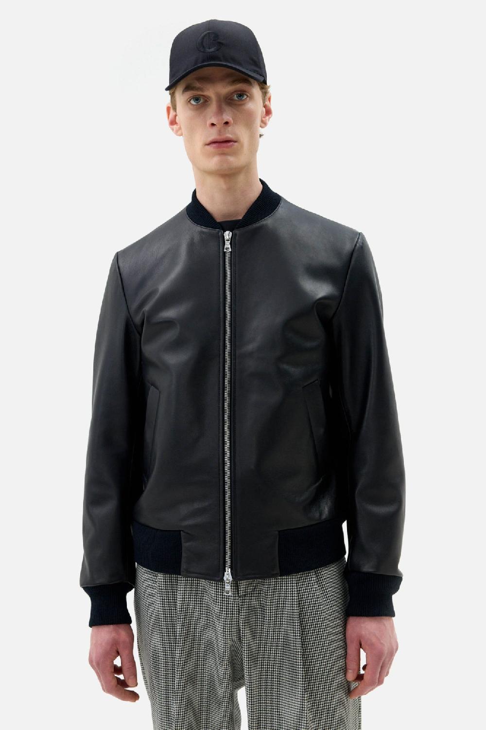 Clothsurgeon Black Lux Lambskin Leather Bomber