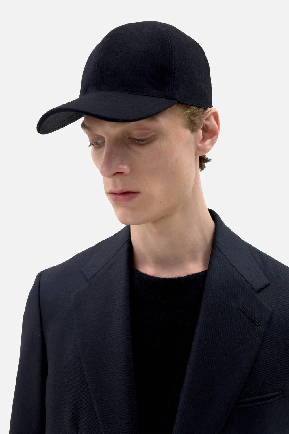clothsurgeon Black Lux Wool & Cashmere Cap
