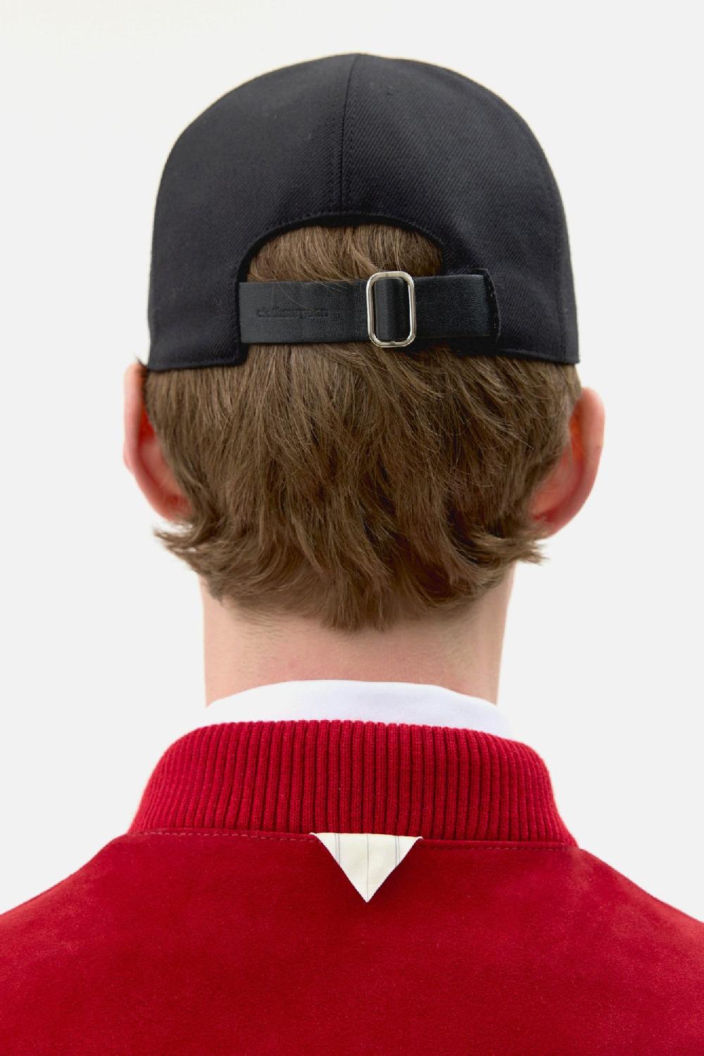 Clothsurgeon Black Lux Wool Suiting Big C Cap