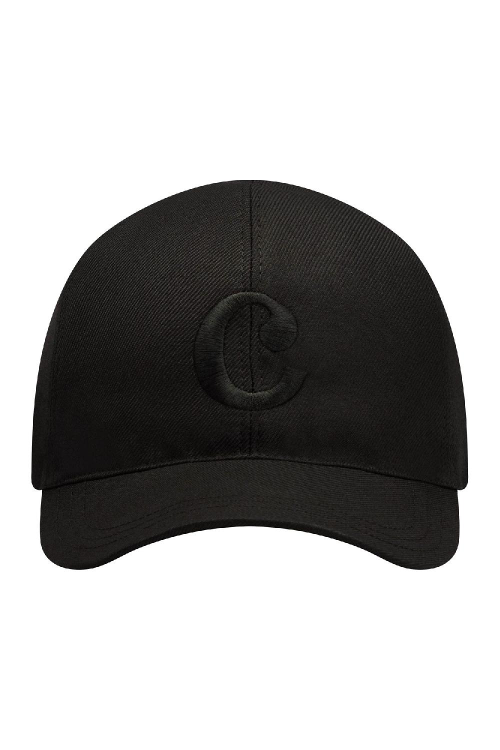 Clothsurgeon Black Lux Wool Suiting Big C Cap