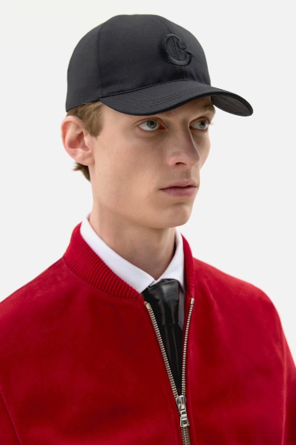 clothsurgeon Black Lux Wool Suiting Big C Cap