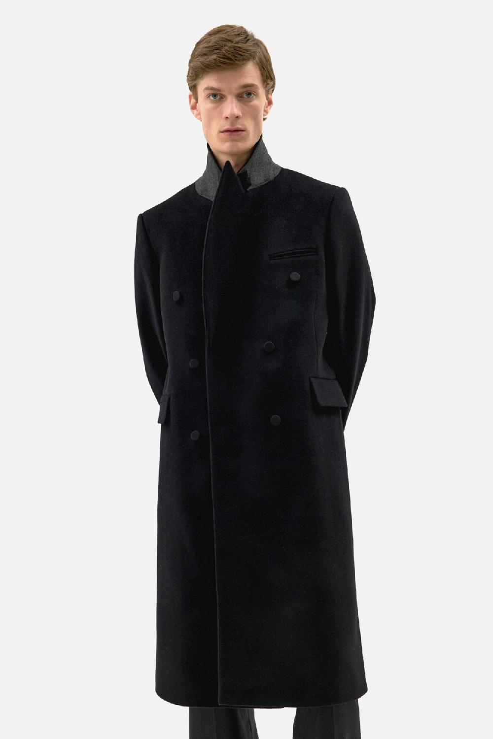 clothsurgeon Black Tailored Double Breasted Coat