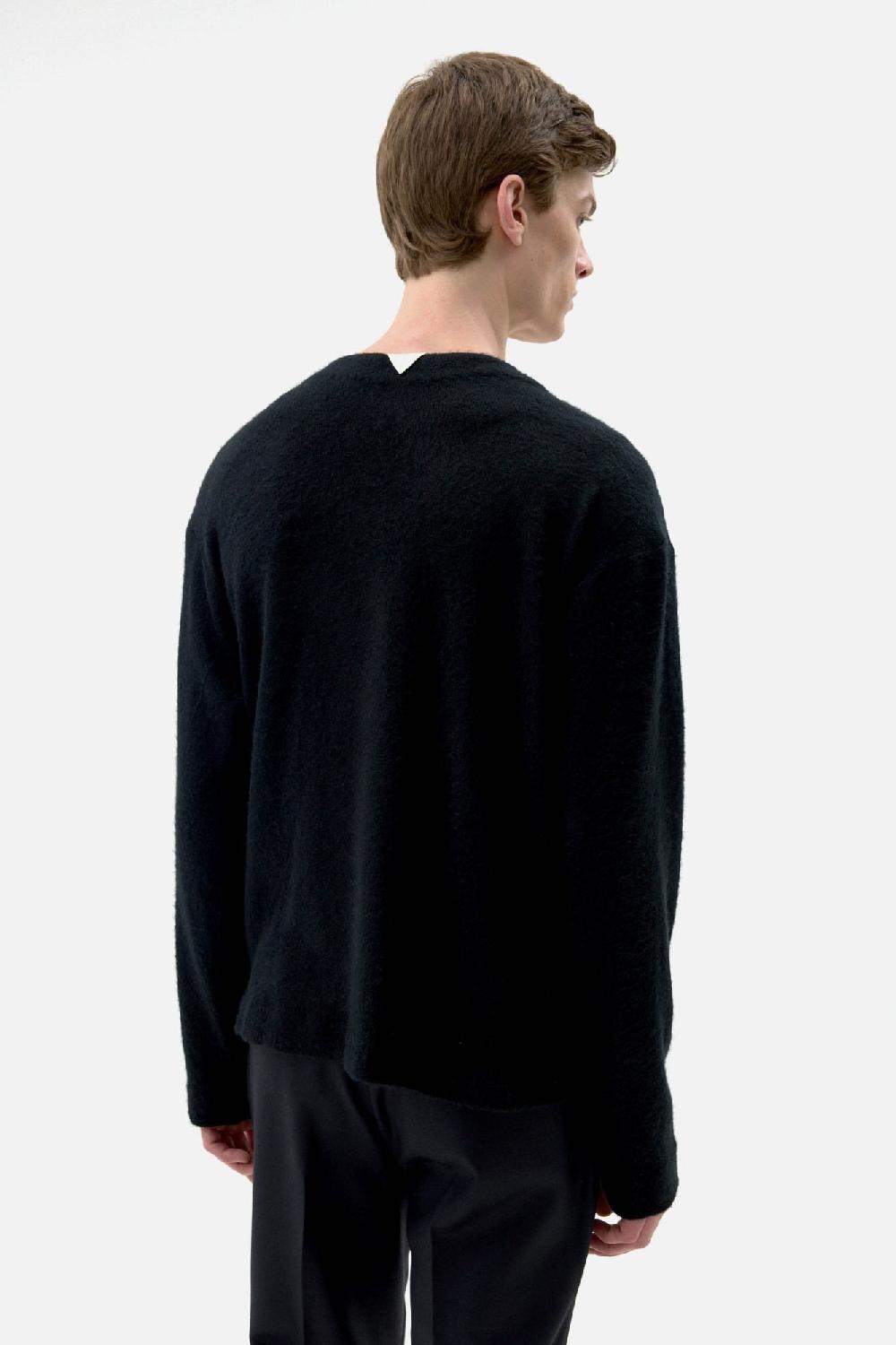 Clothsurgeon Black Wool Mohair Jersey L/S Tee