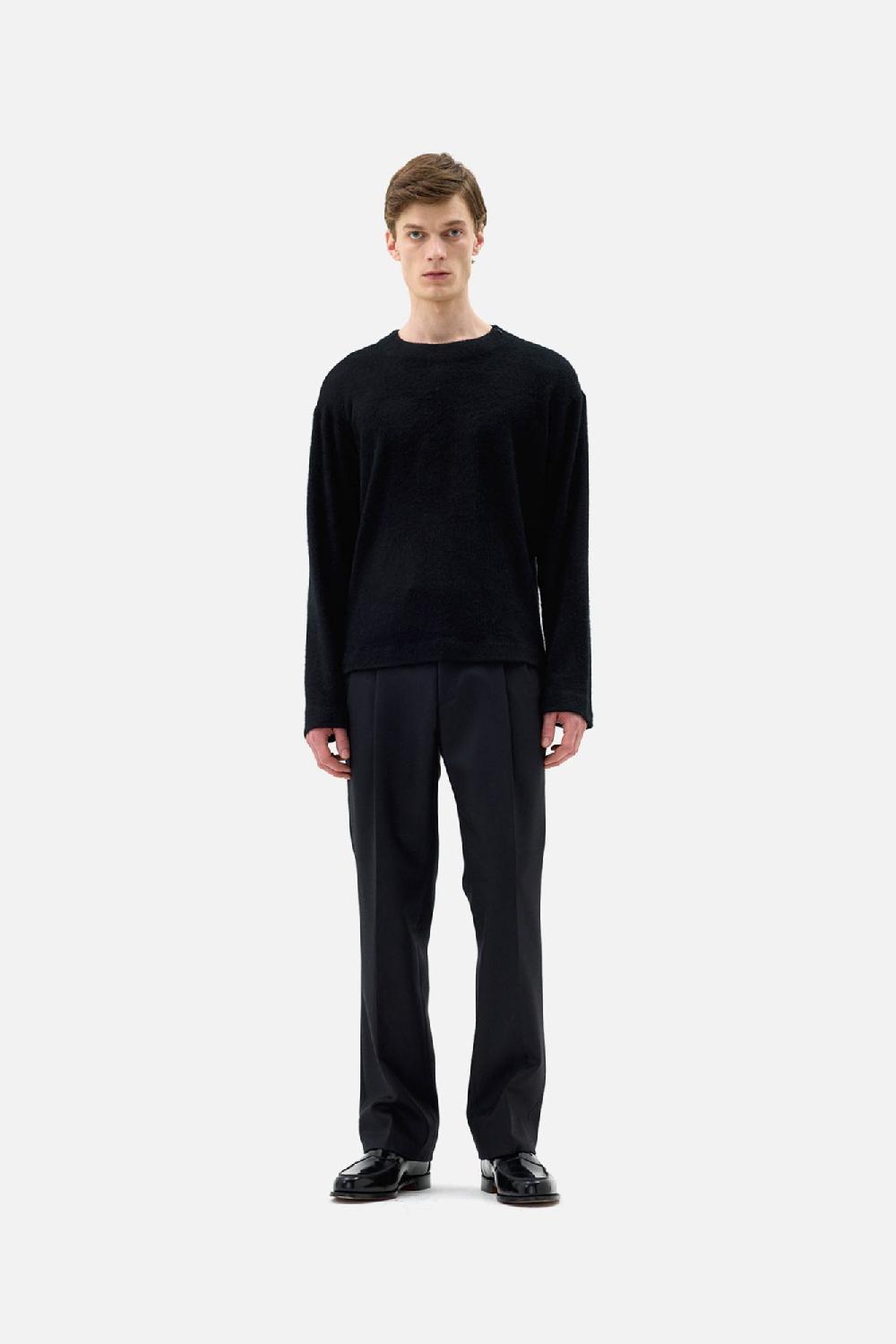 clothsurgeon Black Wool Mohair Jersey L/S Tee